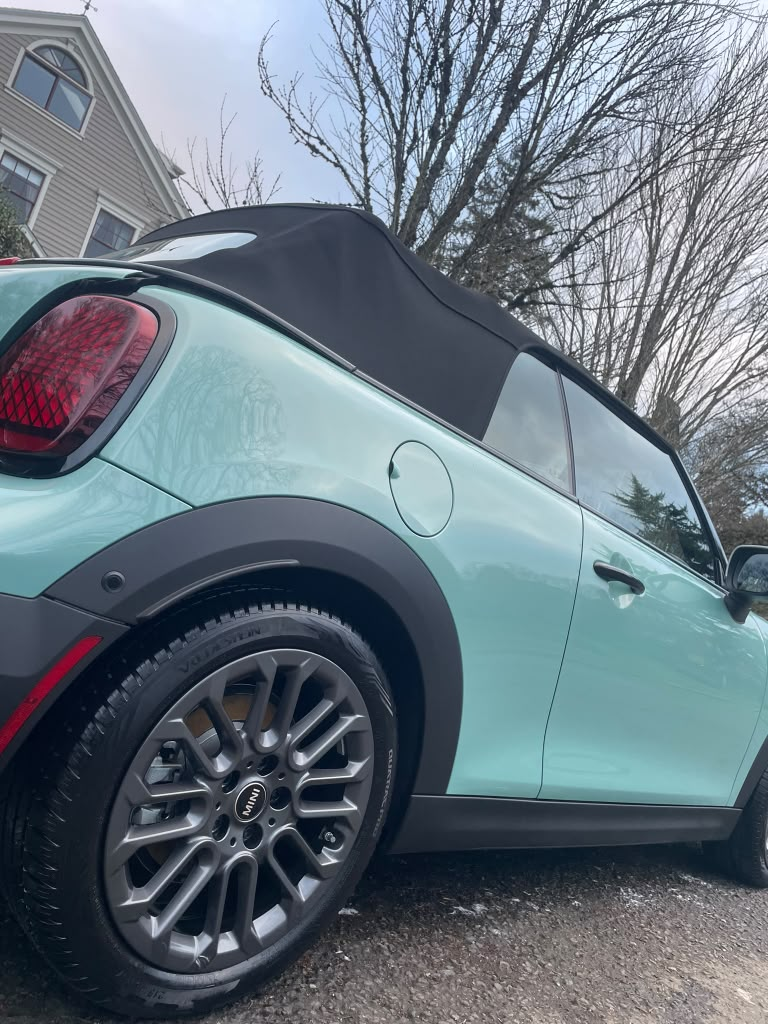 Mint green MINI Cooper freshly detailed