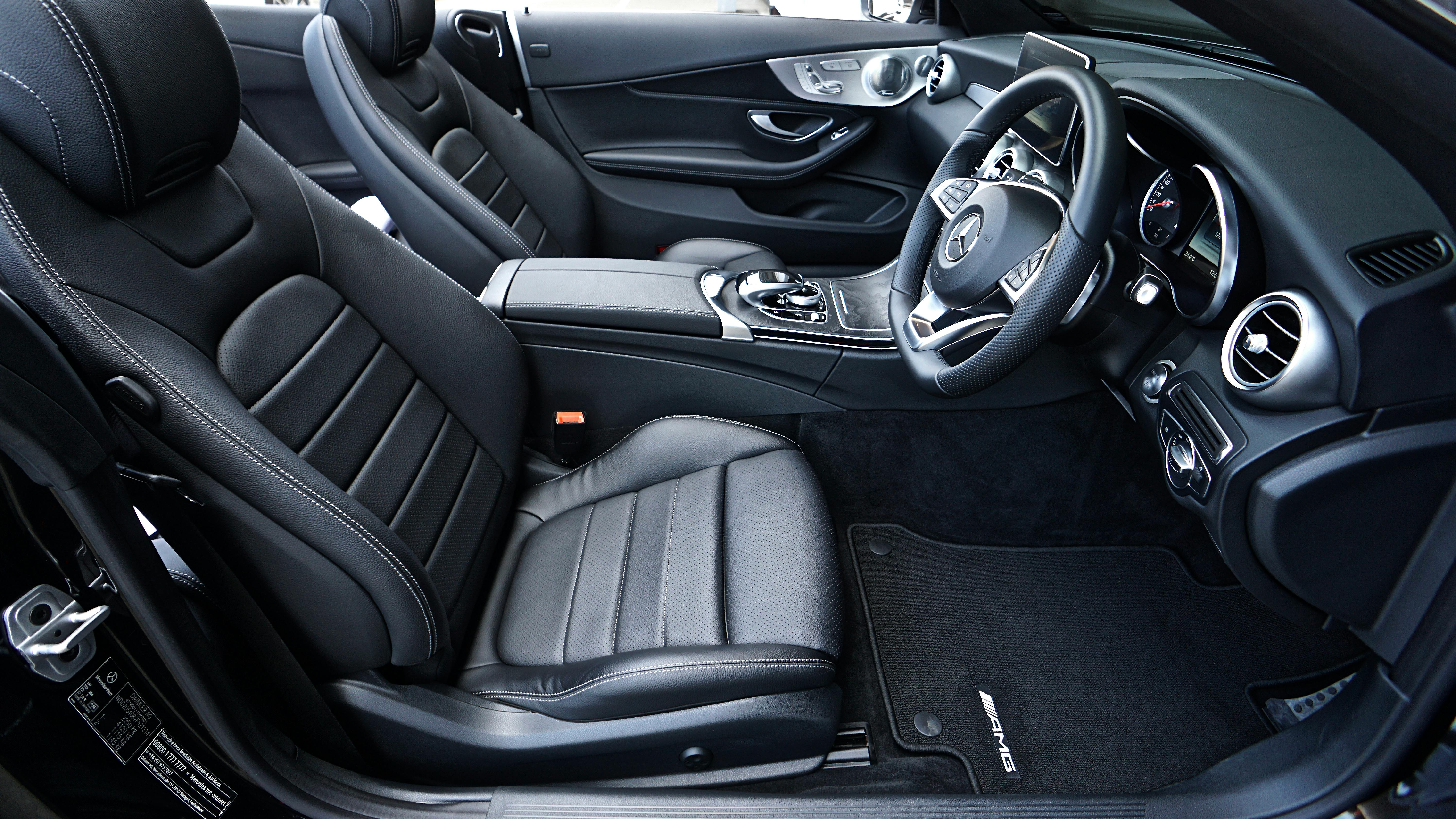 Professional car detailing interior shampoo and leather cleaning in Seattle